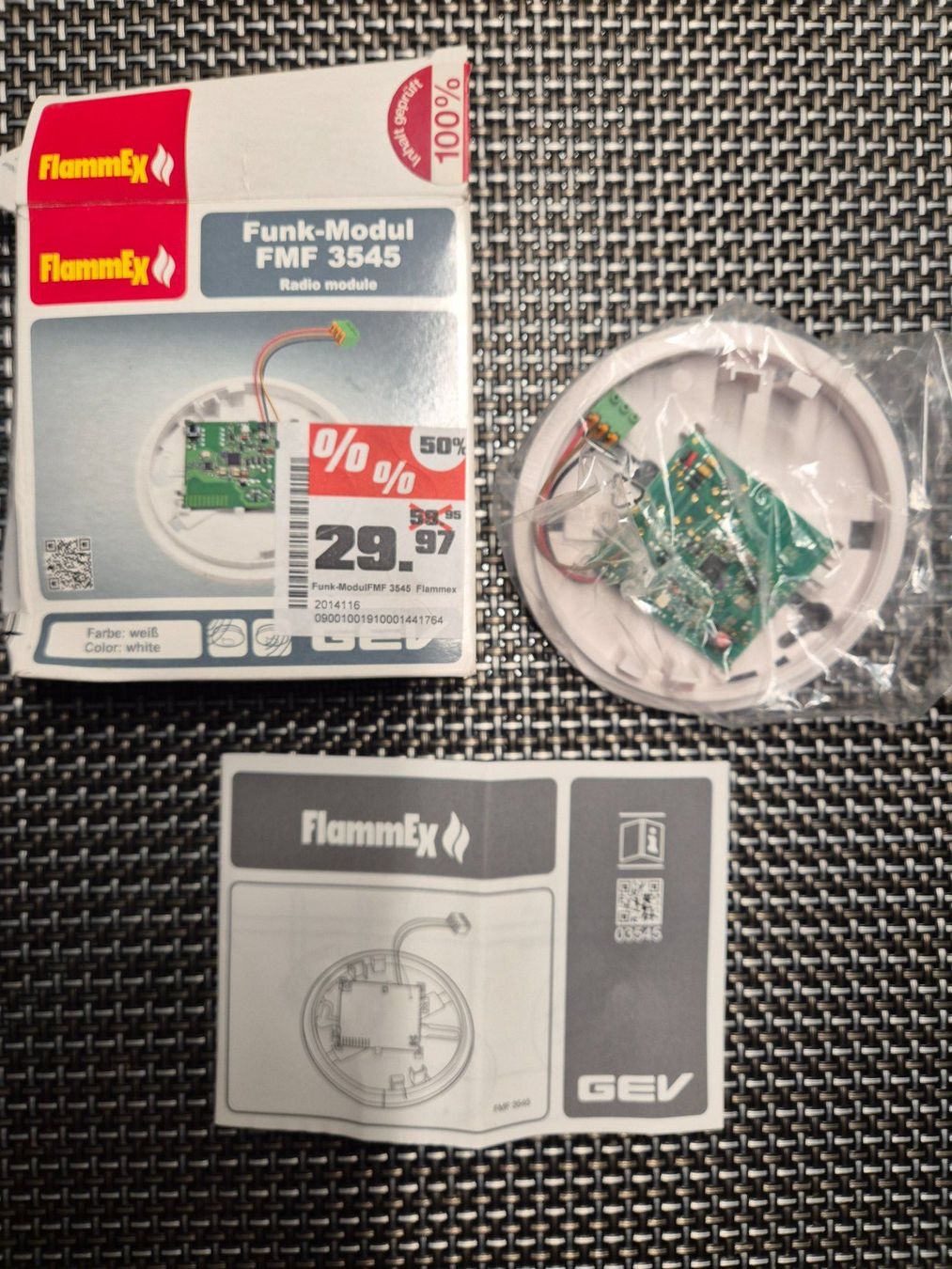 Sistemi d'allarme: FlammEX Funk-Modul FMF 3545 NEU! – Nuovo e nell'imballaggio originale da Abtwil SG venduto da Delfine5 1