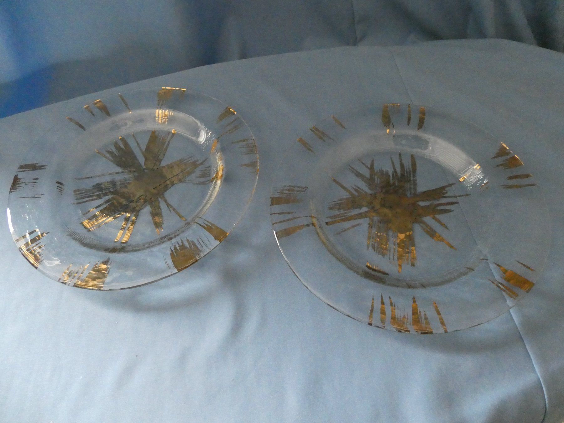 Piatti: Teller Glas goldene Struktur – Usato da Tann venduto da Charly65 2