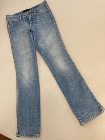 Cambio Vintage Edition/Parla Jeans mit Glitzerstreifen Gr.36