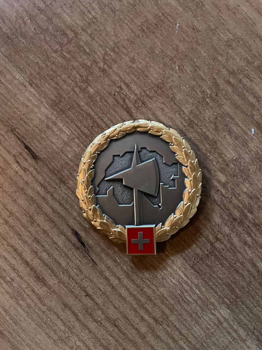 Schweizer Armee Plaketten & Abzeichen: Armee beret emblem – Gebraucht aus Monteggio von Mic1122