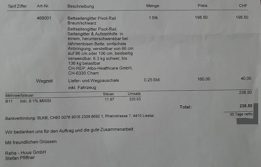 Box & Barriere di sicurezza: Bettseitengitter / Rausfallschutz / Aufstehhilfe – Usato da Ettingen venduto da EnnieRocks 2