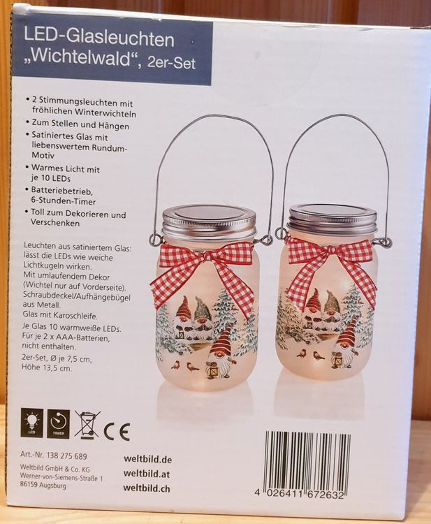 2x Glasleuchten Wichtelwald 2