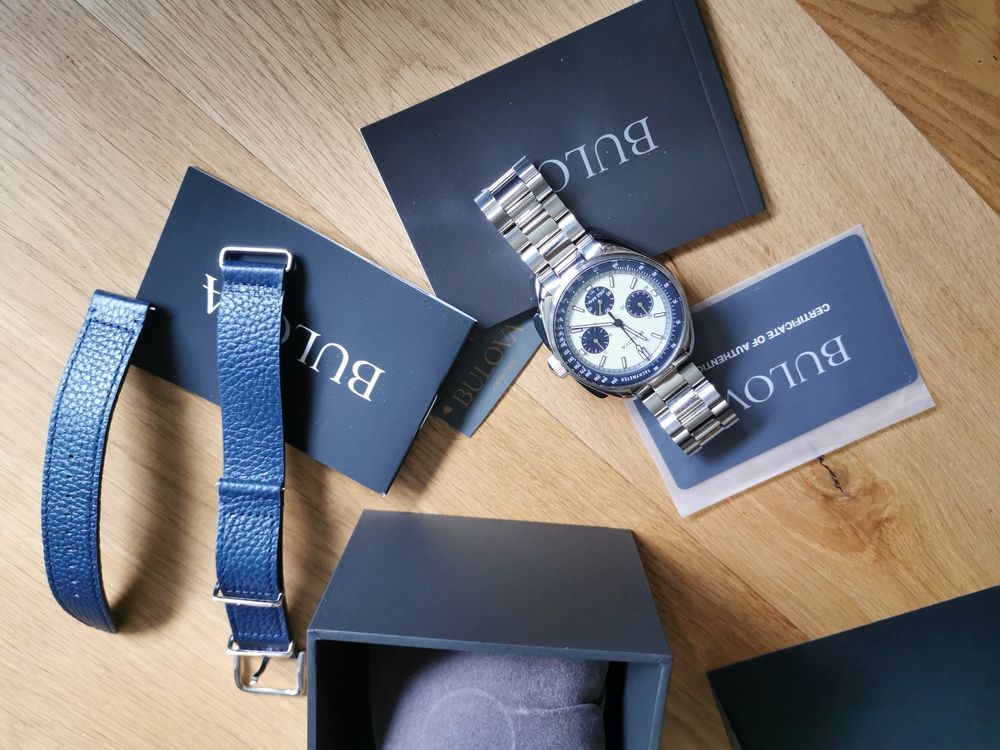 Bulova Lunar Pilot 43mm - Panda Blau Weiss (Gebraucht) in Niederwangen ...