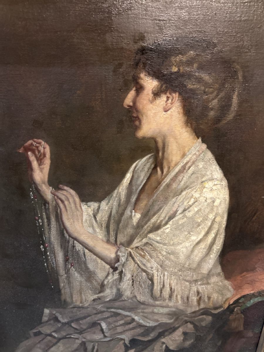 Dipinti: A. Rieper, elegante Frau – Usato da Zürich venduto da BashasBrockenhaus 1