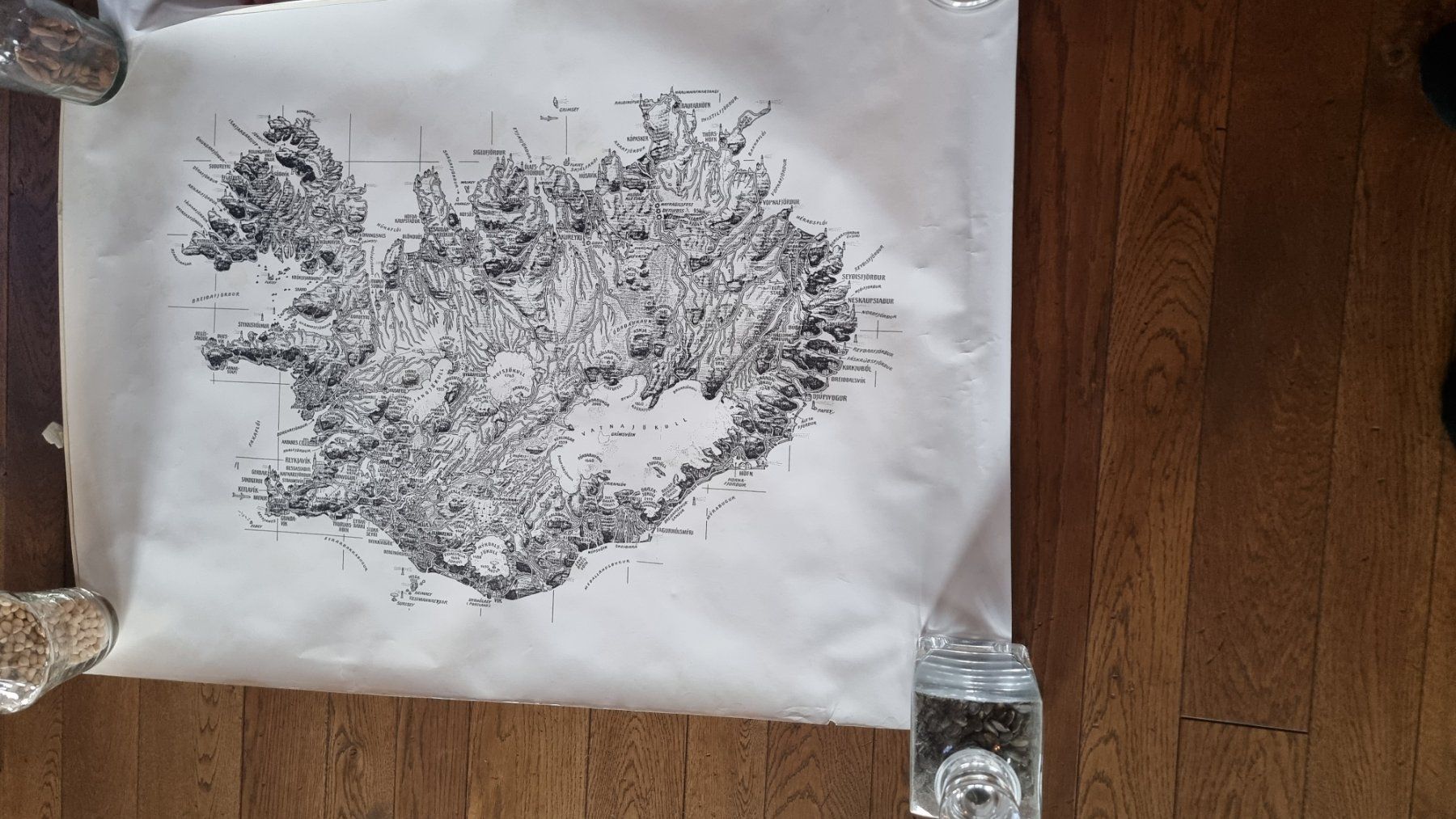 Cartine & Atlanti: Islandkarte, islandplakat – Usato da Gelterfingen venduto da masu67 3