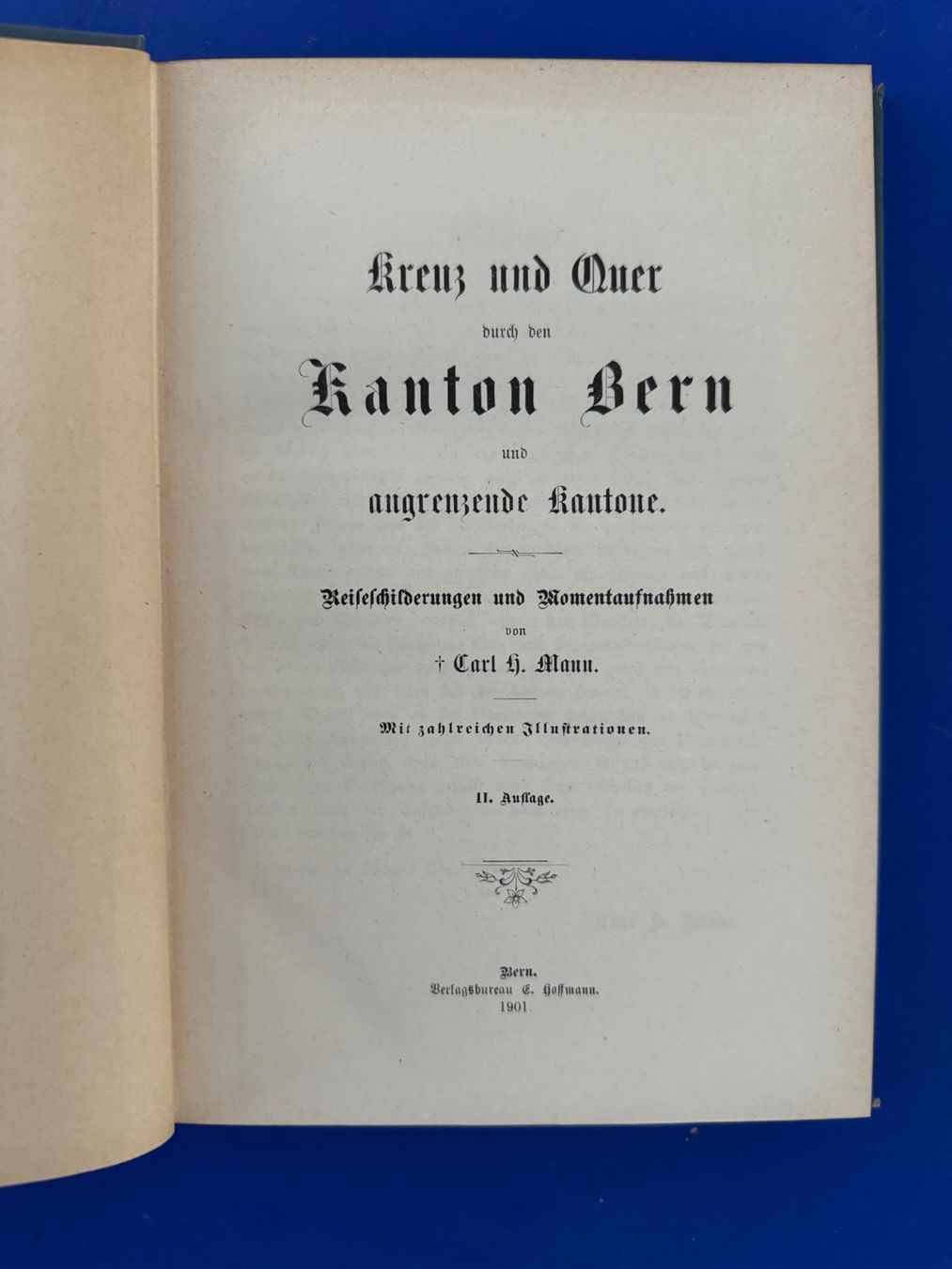 Libri: Mann - Kreuz und Quer durch den Kanton Bern. 1901 – Usato da Adliswil venduto da buch_und_kunst 5