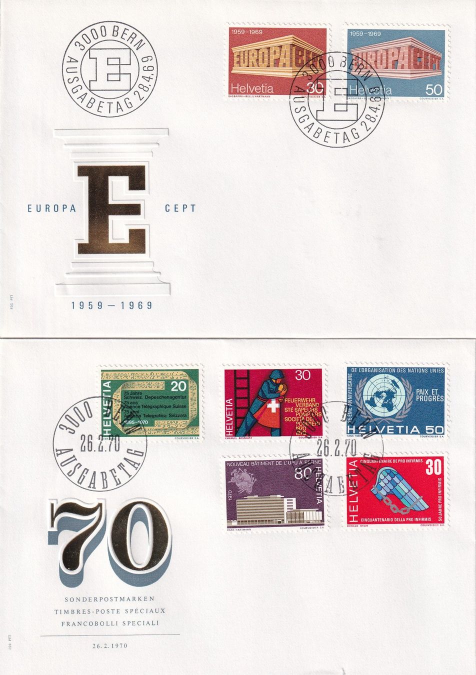Tutti i francobolli: Lot 8 Briefe FDC 1968 - 1971 – Usato da Rossa venduto da becky05 1