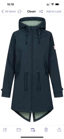 Derbe Island Friese Damen Softshellmantel – marine grösse 36