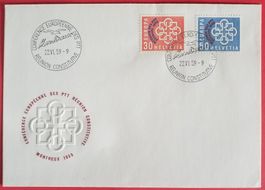 BW20) 1959 FDC Europa Konferenz ohne Adresse