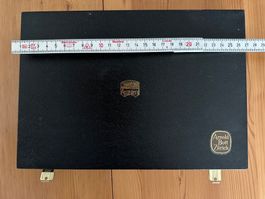Mikroskopobjektträger-Aufbewahrungsbox Holz