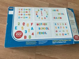 Buchstaben und Zahlen Set