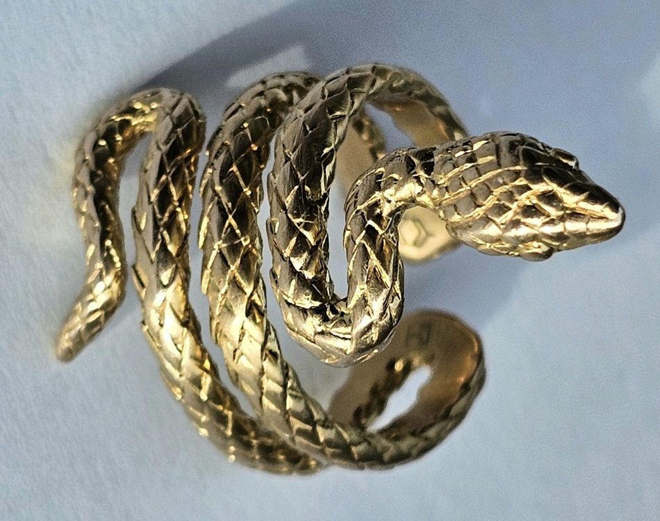 Bague Vintage Plaquée Or Taille 49 - Style Intemporel Pour Homme