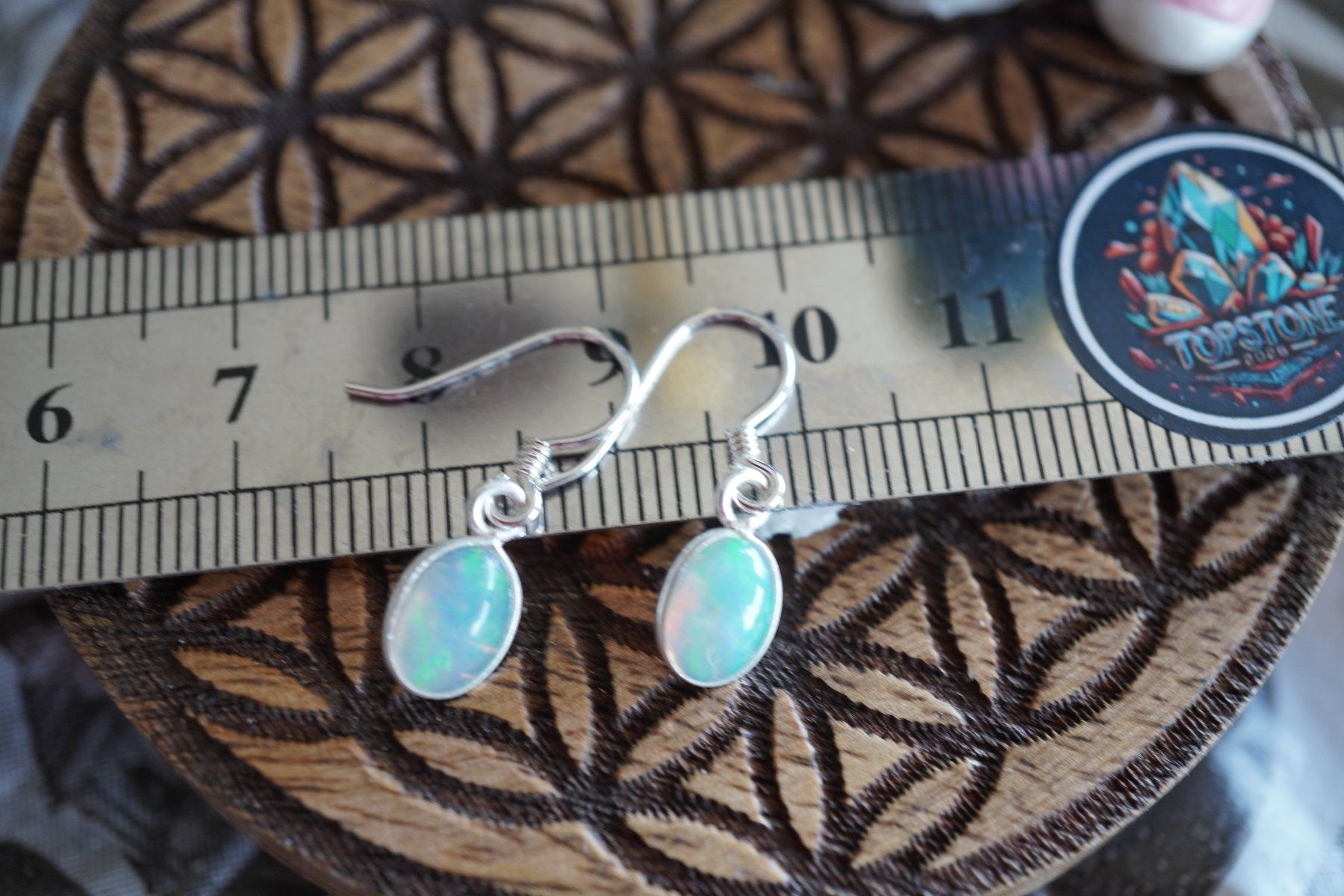 Orecchini pendenti & Orecchini a lobo: Ohr  Hänger Aus Opal mit Silber Edel – Nuovo e nell'imballaggio originale da Eschenbach SG venduto da topstone 1