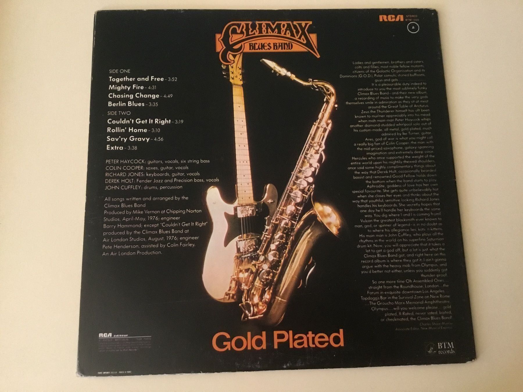 Dischi in vinile: Climax Blues Band / Gold plated – Usato da Kreuzlingen venduto da Schuggerman 1