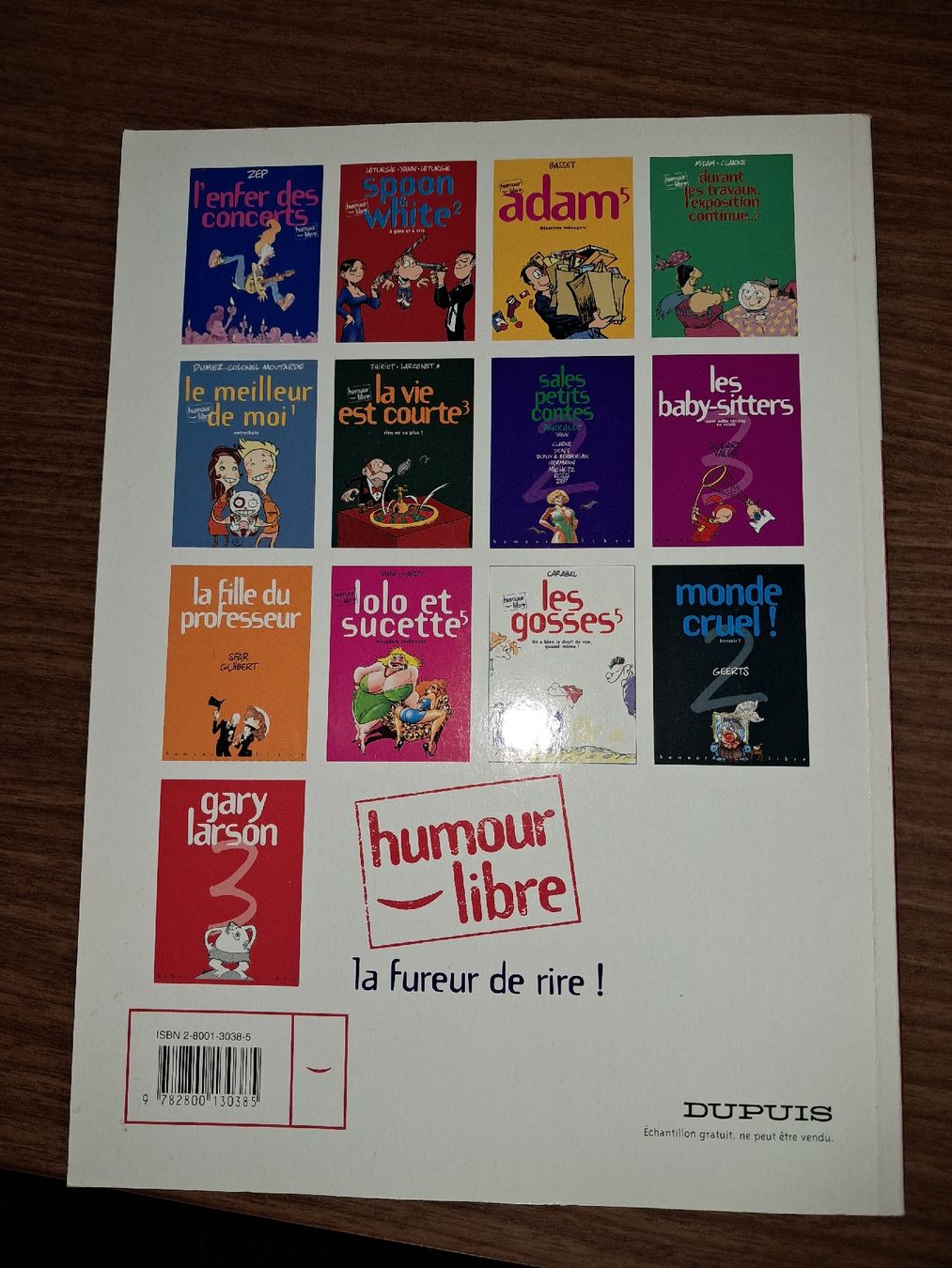 Fumetti: Bd humour libre – Usato da Le locle venduto da juliensaran 3