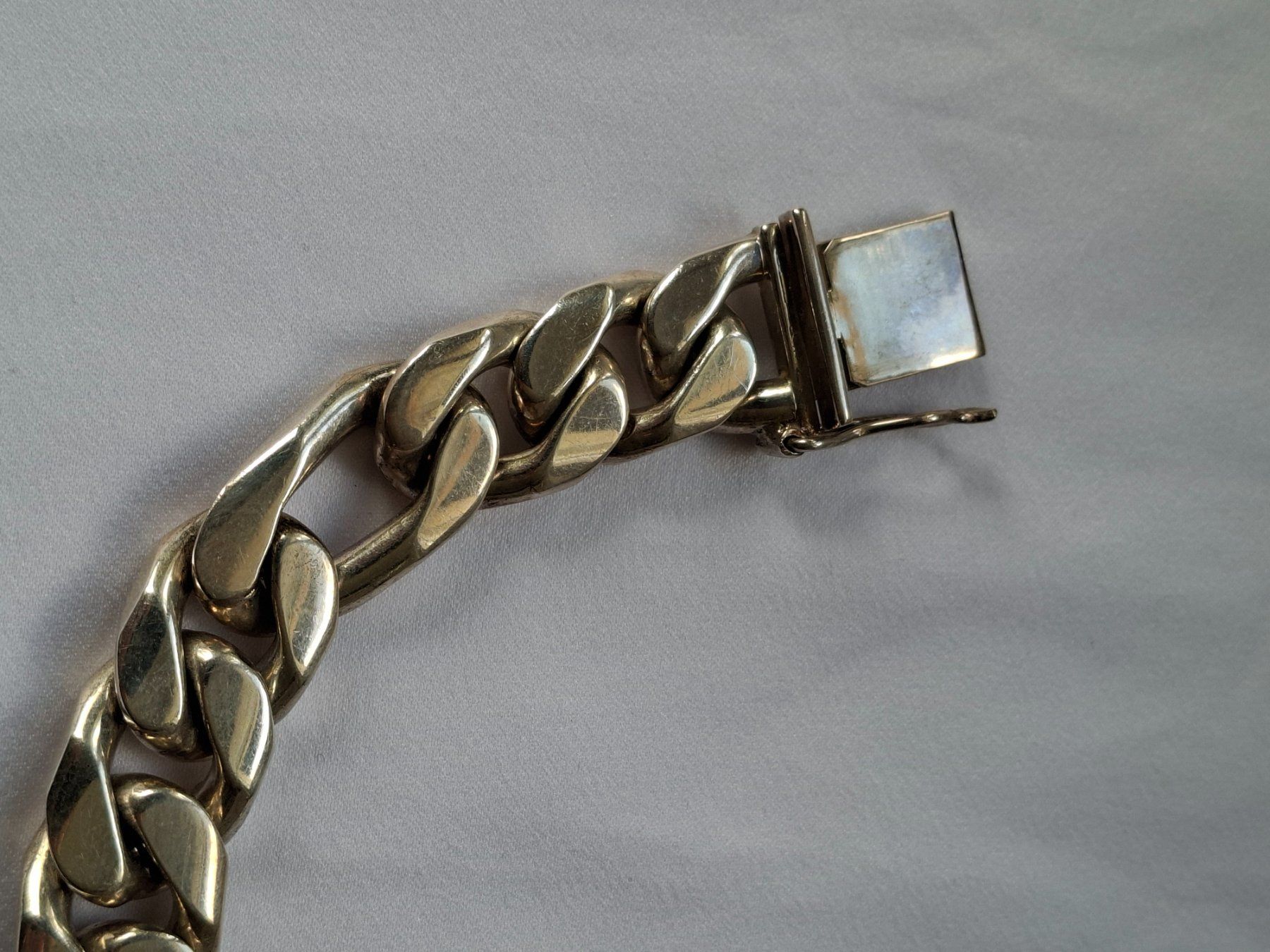 Armbänder & -reifen: Panzerarmband 925er Silber massiv – Gebraucht aus Dällikon von Toyfan 1
