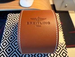 Breitling Uhrenetui Leder braun guter Zustand
