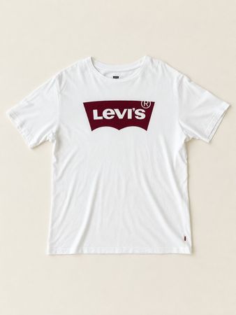 T-shirt Levi’s blanc logo rouge – homme