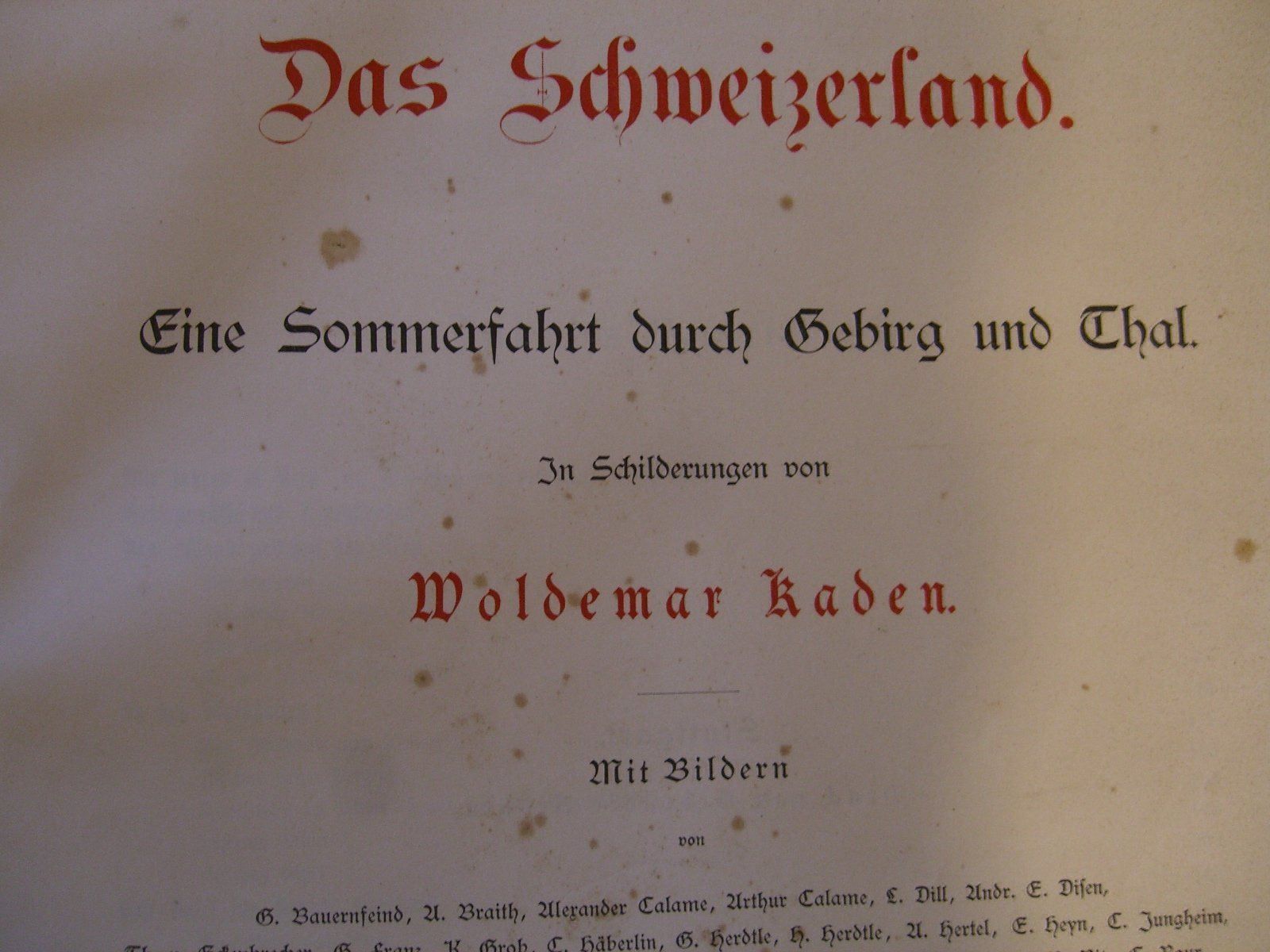 Bücher: Das Schweizerhaus - Woldemar Kaden – Gebraucht aus Bischofszell von Joachim-115