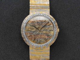 Omega Vintage “Trigold” Ultra Silm In 18k Yellow Gold