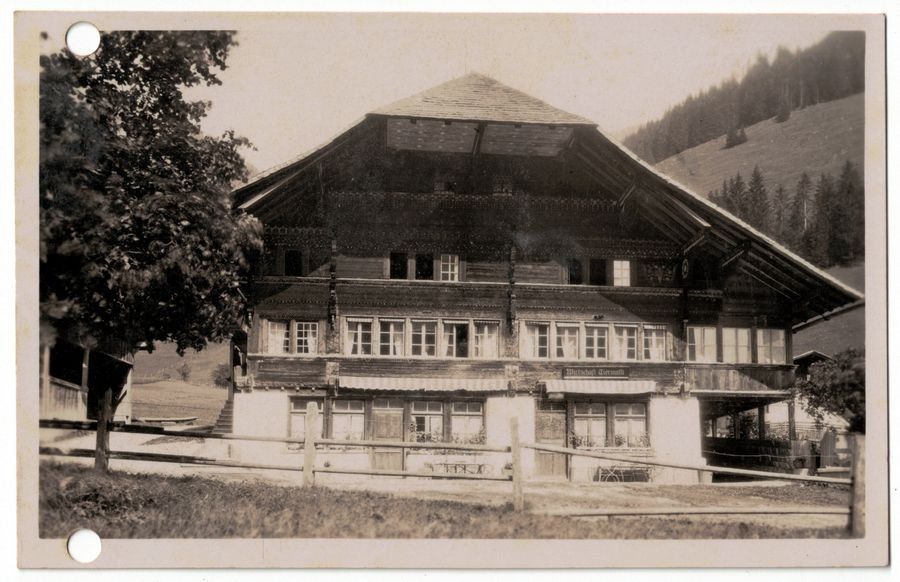 Cartoline postali: Diemtigen, Tiermatte, datiert 1928 – Usato da Frauenfeld venduto da POML