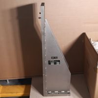 Gefräster Winkel aus Stahl für den CNC-Maschinenbau etc.