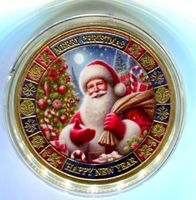 Farbmedaille "Weihnachtsmann".