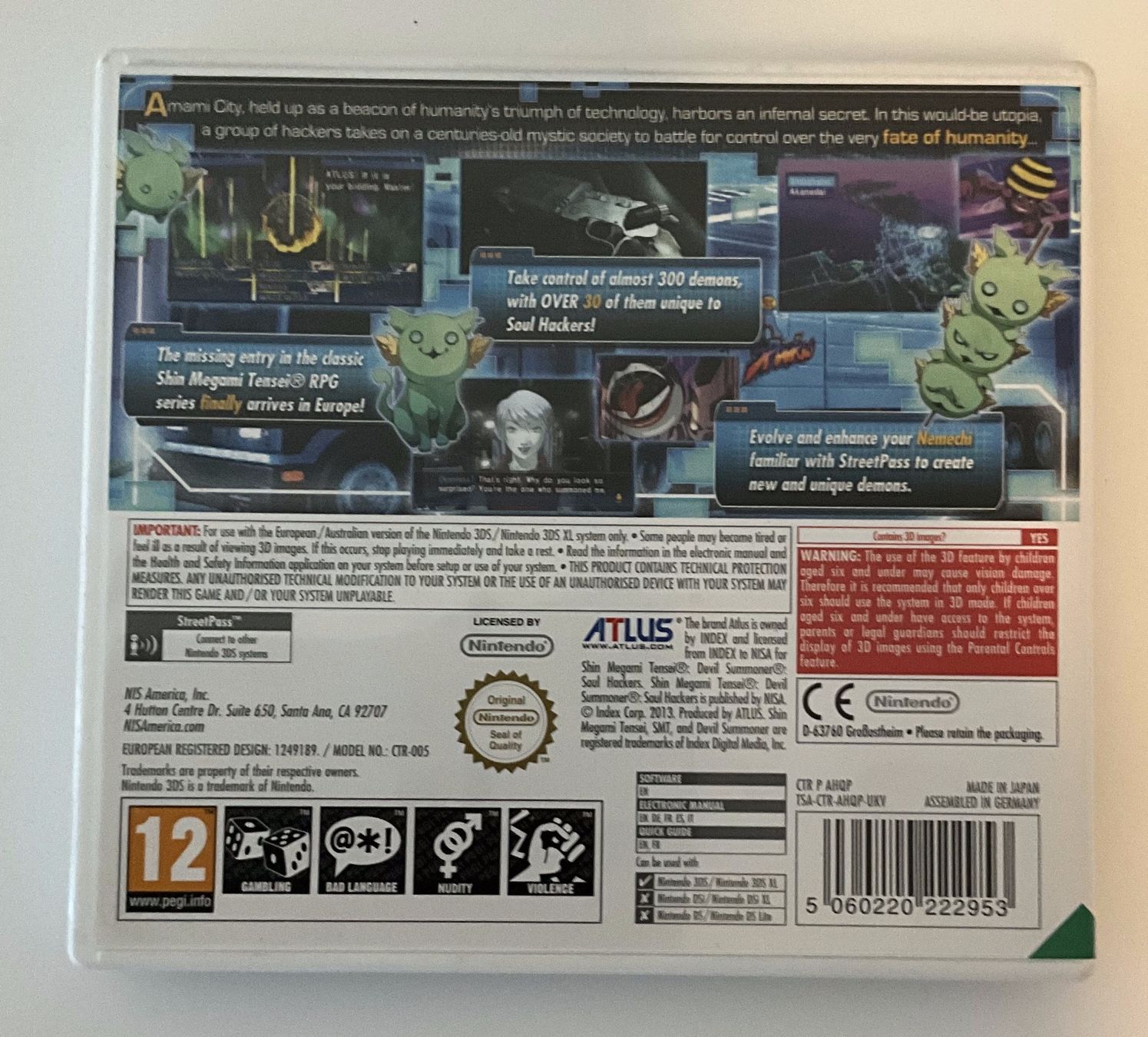 Giochi: Devil Summoner: Soul Hackers 3DS – Usato da Wettingen venduto da __mj81 1