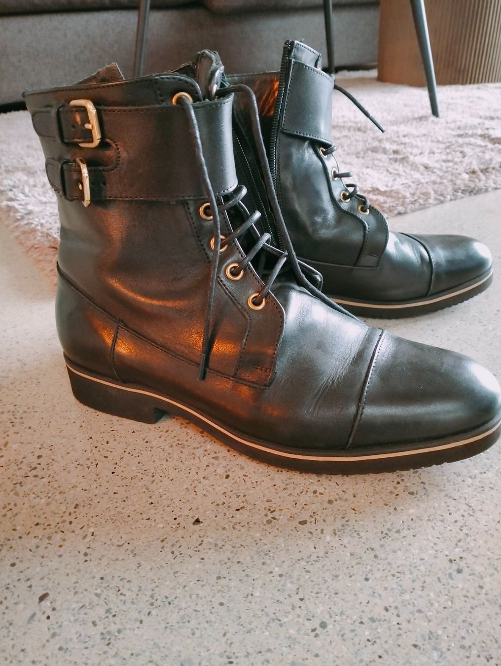 Navyboot Damenschuhe: Leder-Boots von Navyboot «Original» – Gebraucht aus Dübendorf von Be-To