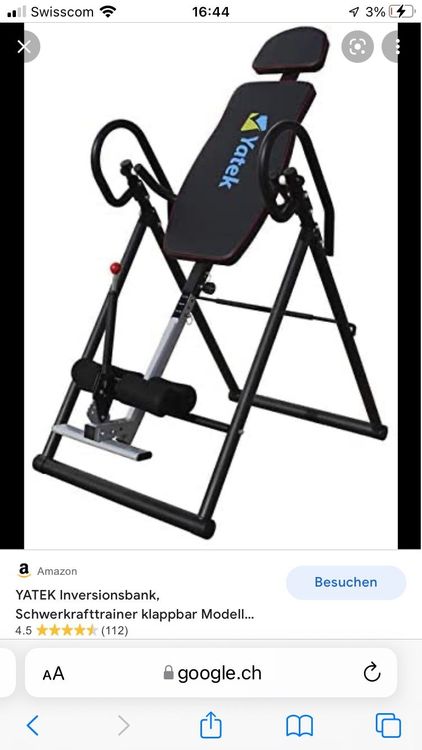 Rückentrainer Inversionsbank Sportstech IT300 Wie Neu (Gebraucht) In