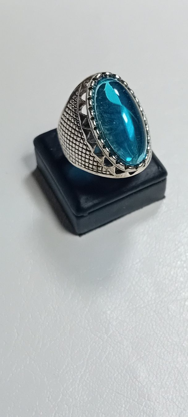 Ringe: herren ring,,mit blau kristall – Neu (gemäss Beschreibung) aus Basel von bij_5hqd 3