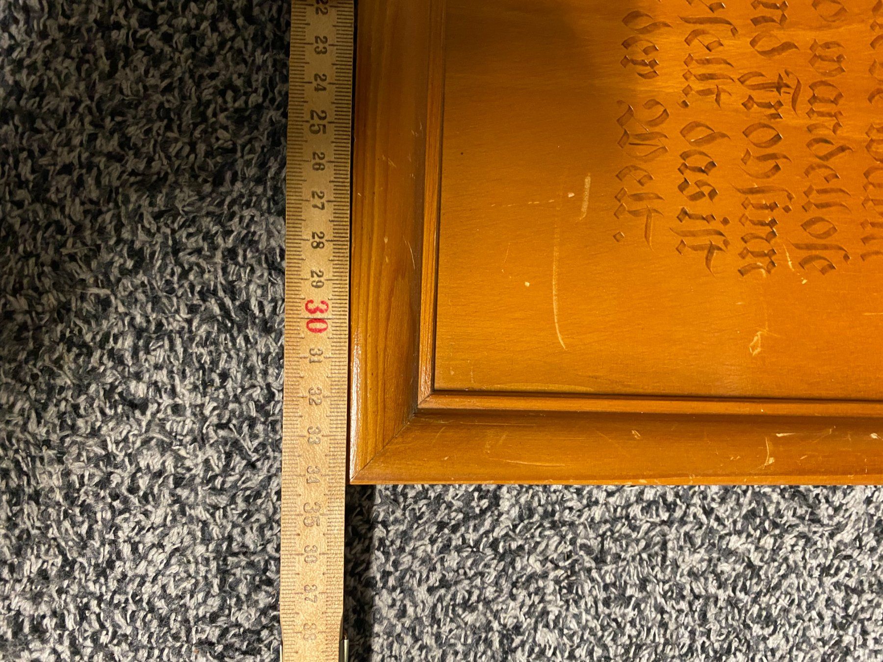 Foto & Immagini: Spruchbild aus Holz - antik – Usato da Unterterzen venduto da bac_287t 2