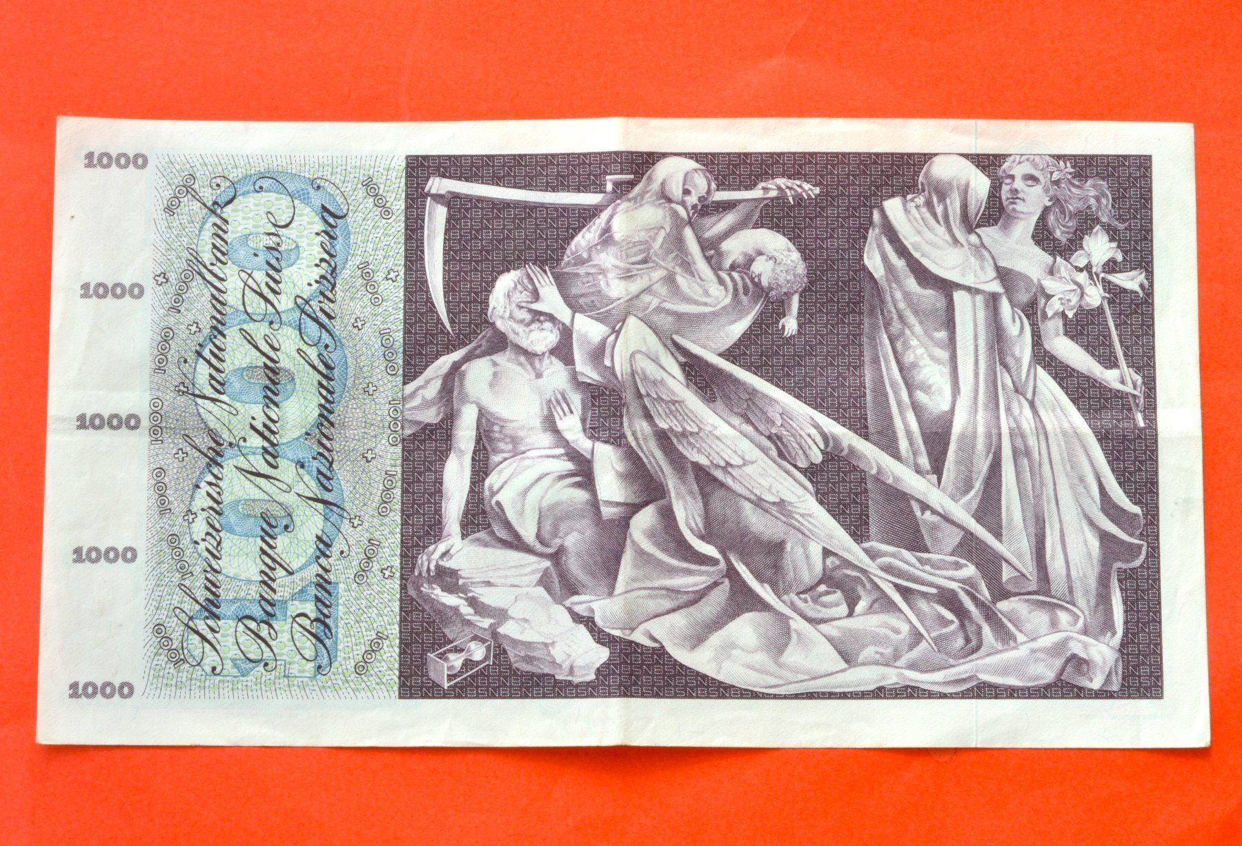 Banconote: 1000 Franken 1973 – Usato da Oberglatt ZH venduto da ZH111 1