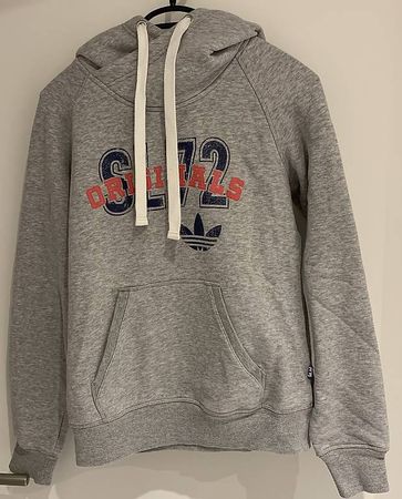 Adidas, grauer Pullover, Grösse 34