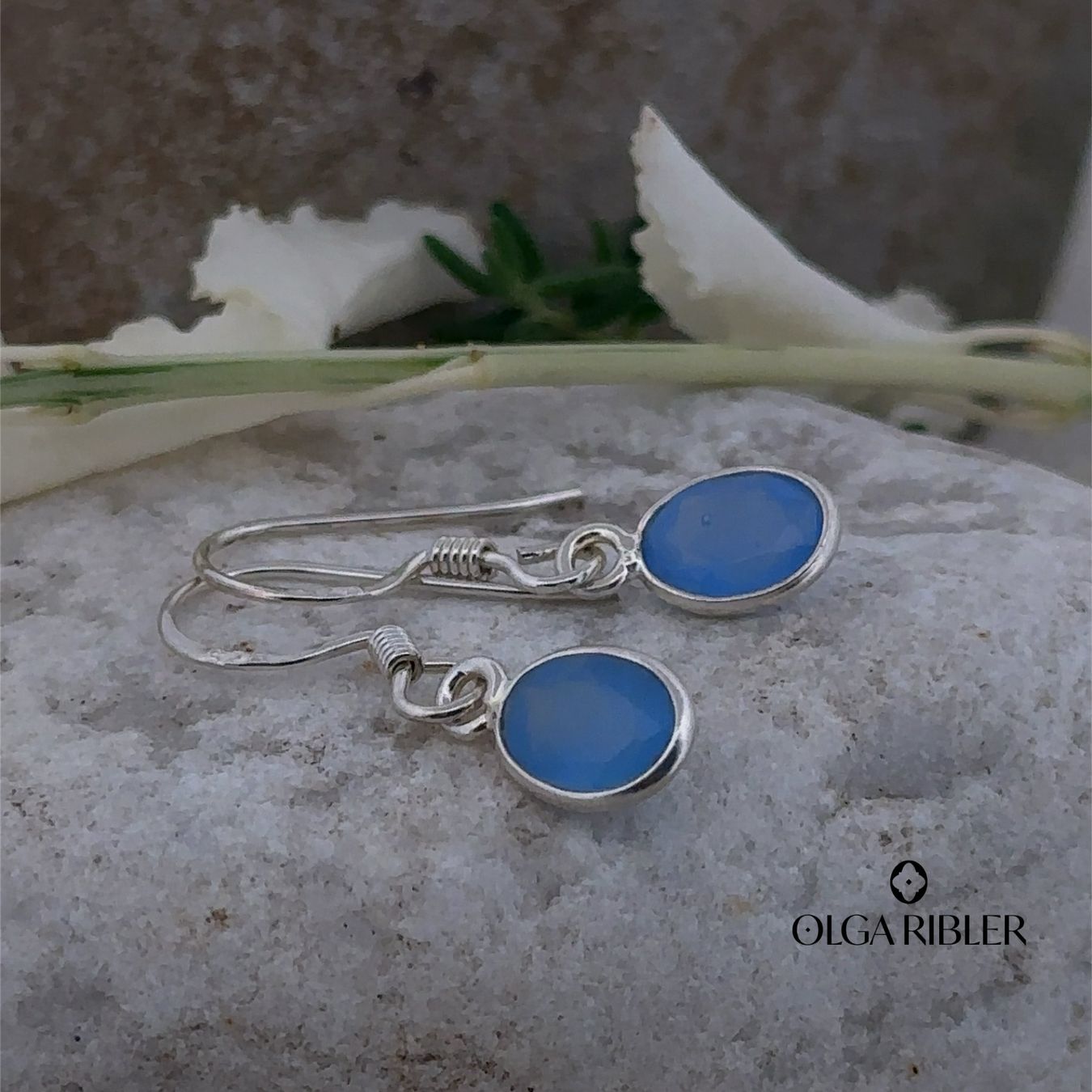 Olga Ribler Ohrringe & -stecker: Sterling Silber 925 Ohrhänger mit Chalzedone – Neu (gemäss Beschreibung) aus Luzern von Schmuckoutlet 5