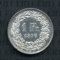 CHF___1.00 1876 -stgl 1 Franken
