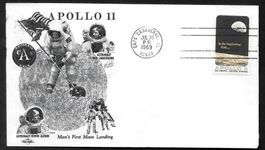 USA Sonderbrief Apollo 11 Mondlandung Cape Canaveral 20.7.69
