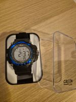 Digitale Sportuhr Herren schwarz / blau