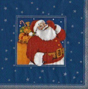 Weihnachtsservietten Santa Claus – 16 Stück, 3-lagig, 33 Cm, Mit Weihnachtsmann-Motiv, Für Festtafel & Party