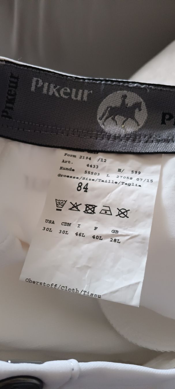 Pantaloni: PIKEUR Turnierhose – Usato da Maienfeld venduto da Andyr44 1