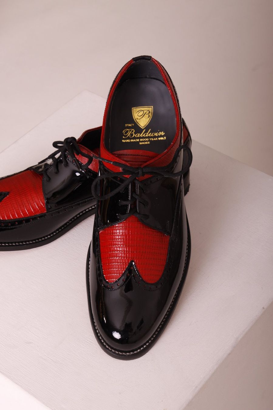 Scarpe da uomo: Herren Lackschuh, Rahmengenäht, Oldtimer, Vintage, two tone – Nuovo e nell'imballaggio originale da Suhr venduto da Hudson49