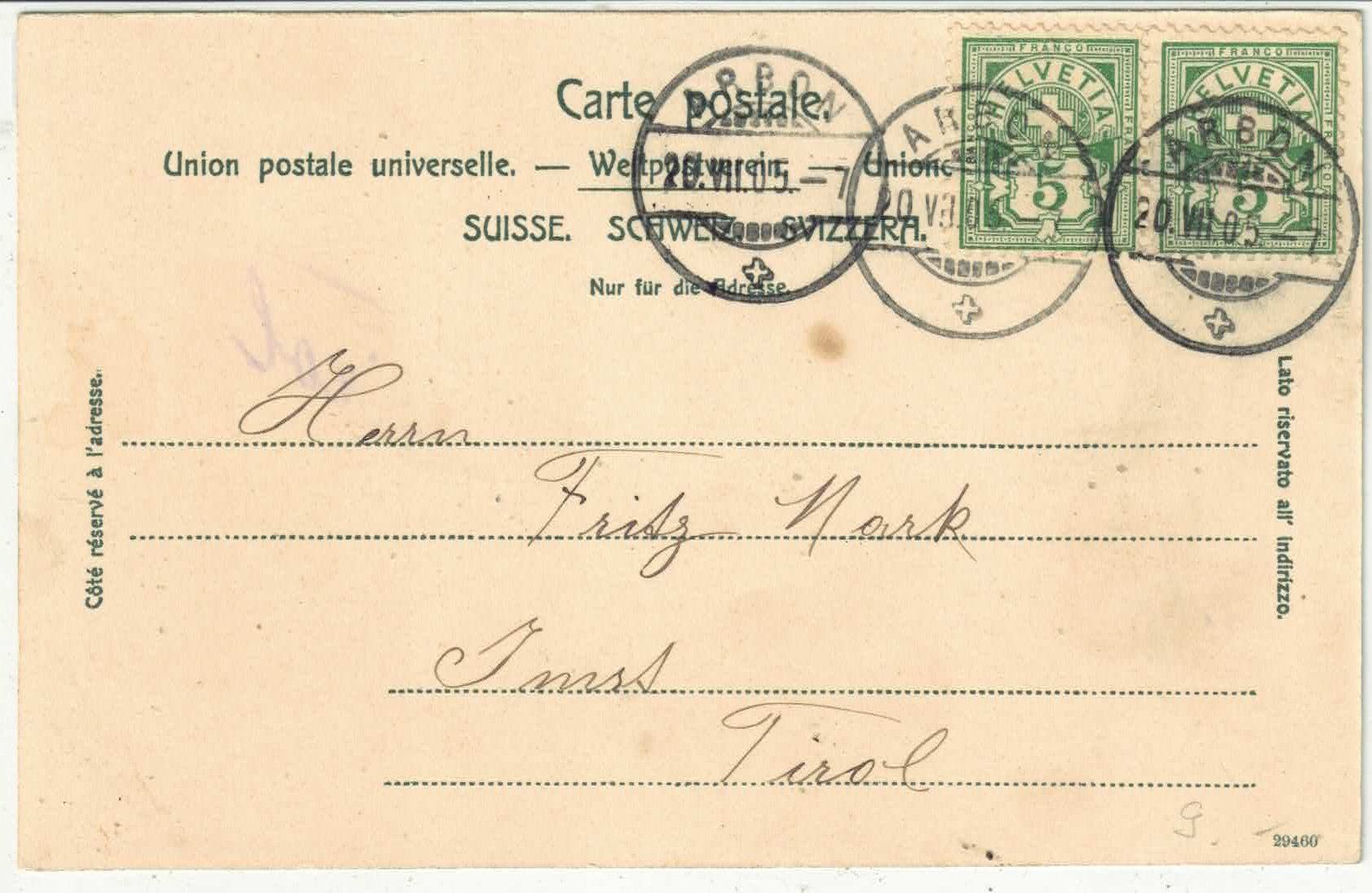 Cartoline postali: Arbon - Stadtpartie am See - Litho – Usato da Ettingen venduto da Kartenplanet 1