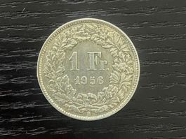 1 x 1 Franken Schweiz 1956 – zirkuliert