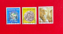 SONDERMARKEN 1297 1298 HANS ERNI 1299 CALVIN BERN 2009 ET