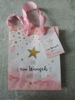 Geschenktasche rosa mit Sternen neuwertig