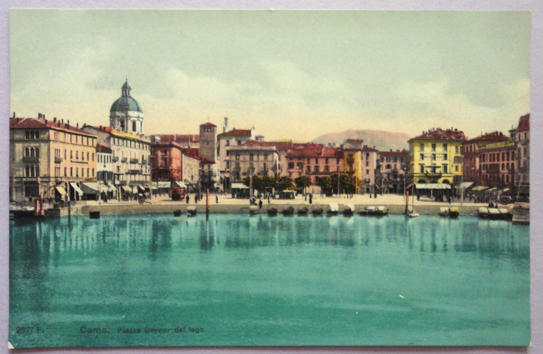 Ansichtskarten: Como, Piazza Cavour dal Lago – Gebraucht aus Fétigny von Billy2miny