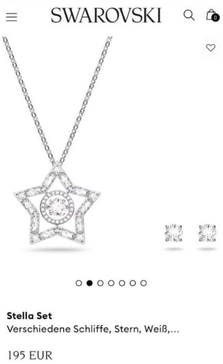 Swarovski Ketten: SWAROVSKI STELLA Set, Halskette mit Ohrstecker – Gebraucht aus Zürich von nadin.nadin2 5
