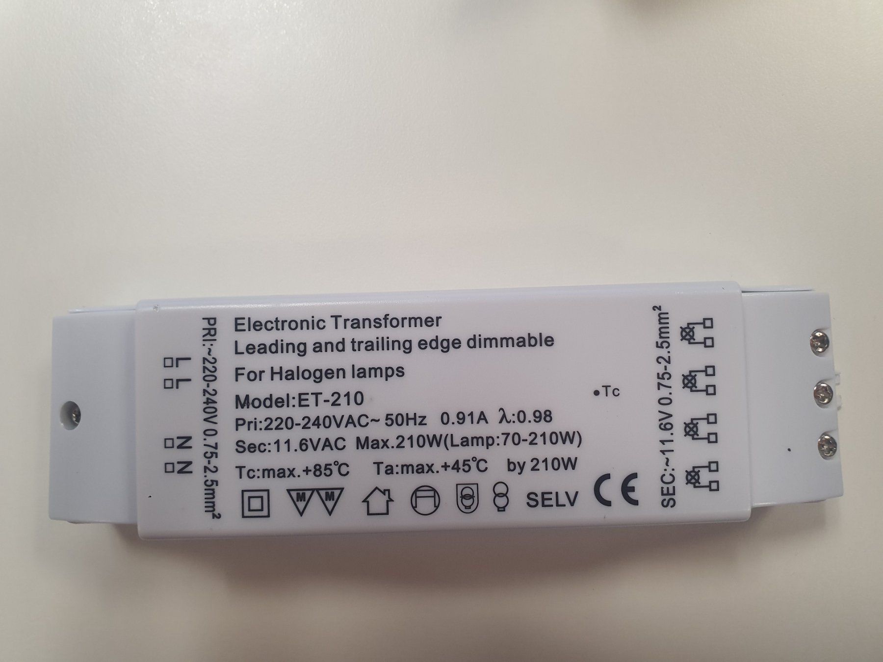 Elektronikbauteile: 💡Halogen🧠Transformator Transmedia TRAFO 230/12V 105W lampe – Neu und originalverpackt aus Winterthur von Justa598 3