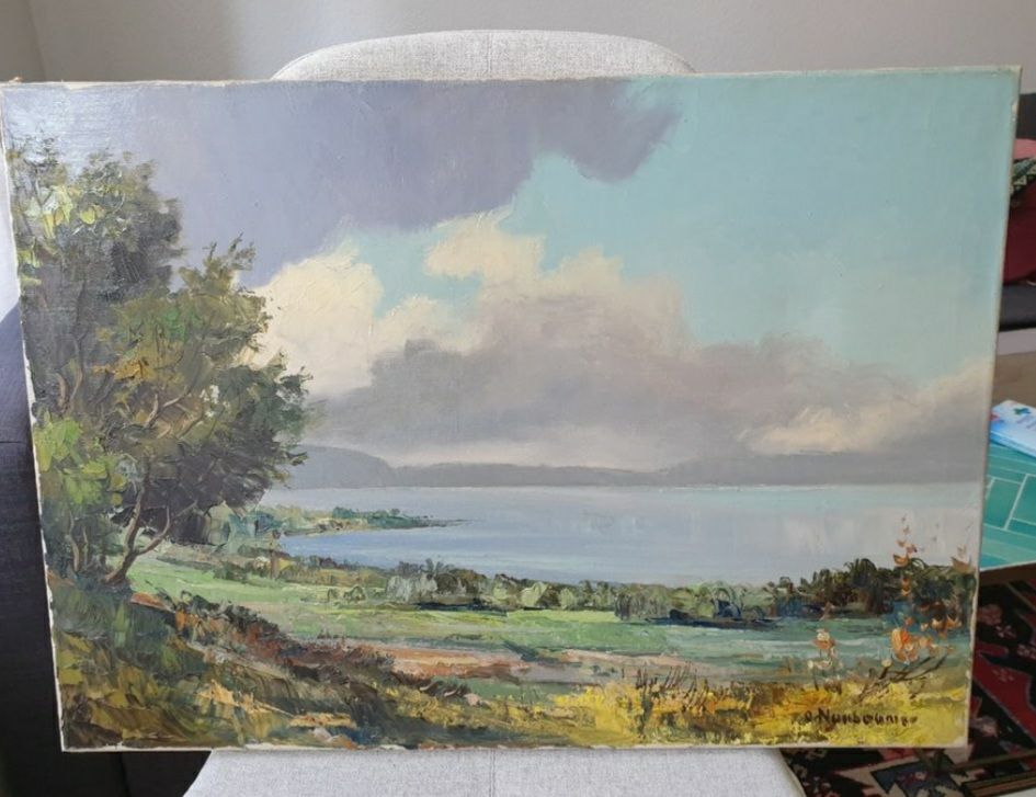 Gemälde: Landschaft, Öl. Autor unbekannt. – Gebraucht aus Bern von ell_zz8b