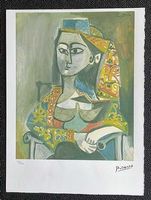 Pablo Picasso Femme au costume turc dans un fauteuil 29x38.5